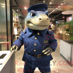 Maskotfigur af en Navy...