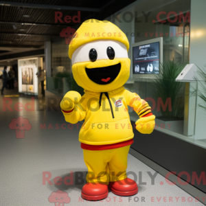 Mascottekarakter van een...