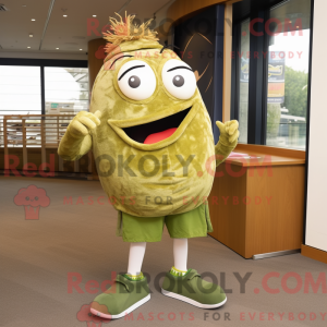 Maskot karakter af en Olive...
