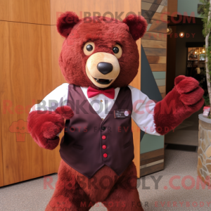 Personaje mascota de un oso...