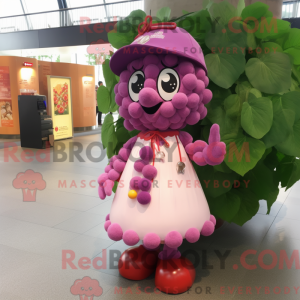Mascot character of a Pink...