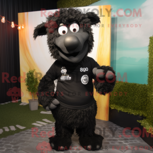 Maskottchen eines schwarzen...