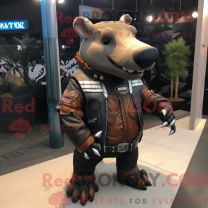 Mascot character of a Rust...