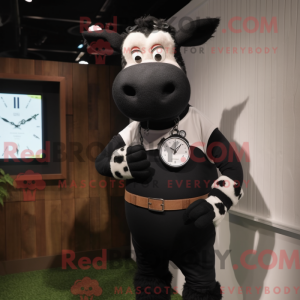 Maskot karakter af en sort...