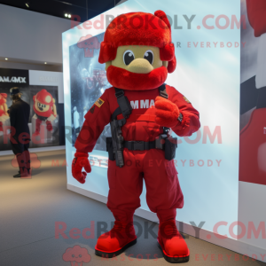 Mascot character of a Red...