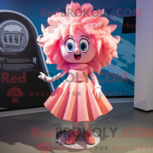 Mascottefiguur van een Pink...