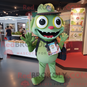 Mascot character of a Olive...