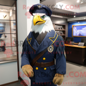 Mascot character of a Navy...