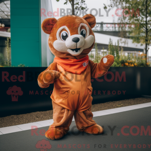 Mascot character of a Rust...