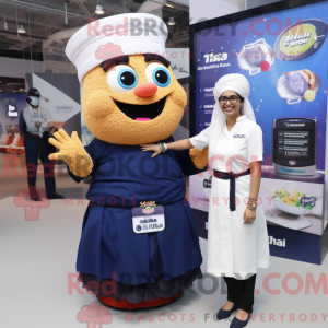 Mascot character of a Navy...