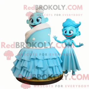 Mascot character of a Cyan...