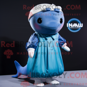 Mascot character of a Whale...