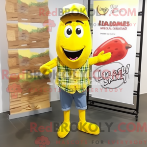 Mascot character of a Lemon...
