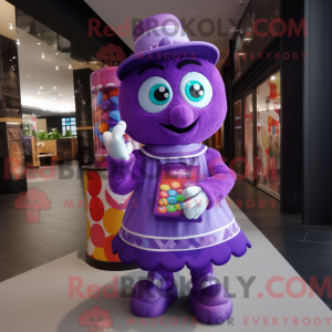 Postava maskota Purple...