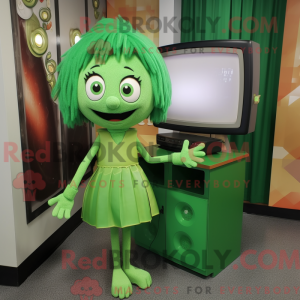 Mascot character of a Green...