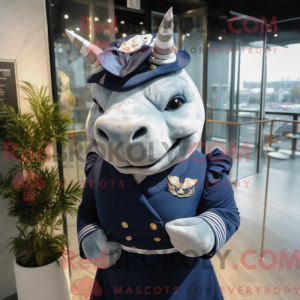 Maskotkarakter af et Navy...