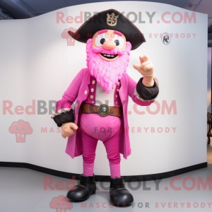Mascot character of a Pink...