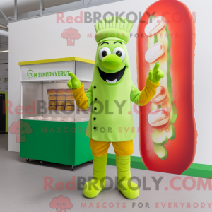 Mascot character of a Lime...