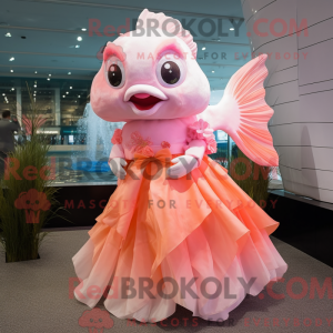 Mascot character of a Pink...