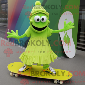 Postava maskota Lime Green...