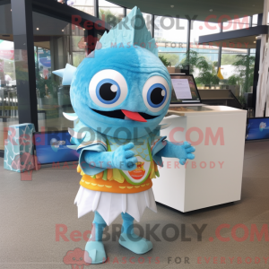 Postava maskota Sky Blue...