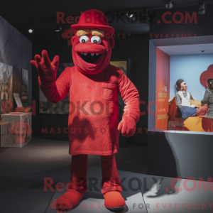 Mascot character of a Red...
