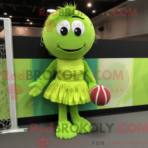 Mascot character of a Lime...