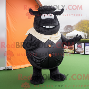 Maskot karakter af en Black...