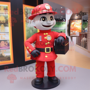  Fire Fighter maskot kostym...