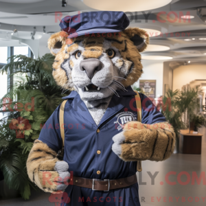 Mascot character of a Navy...