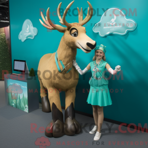 Mascot character of a Teal...