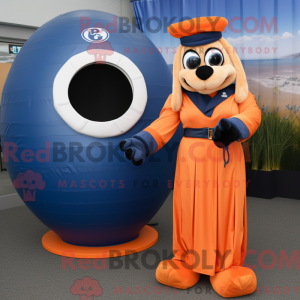 Maskotkarakter af en Orange...
