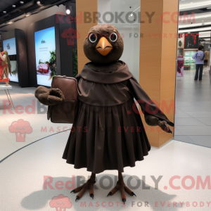 Mascot character of a Brown...
