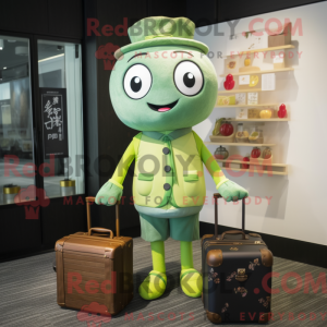 Mascot character of a Green...