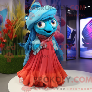 Mascottefiguur van een...