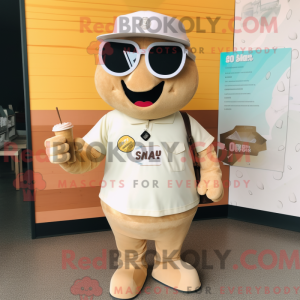 Maskot-karakter av en Tan...