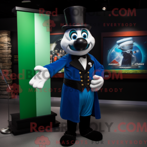 Mascot character of a Blue...