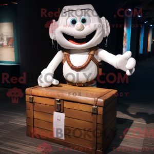 Mascot character of a White...