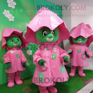 Mascot character of a Pink...