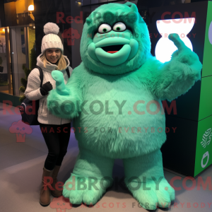 Mascot character of a Green...