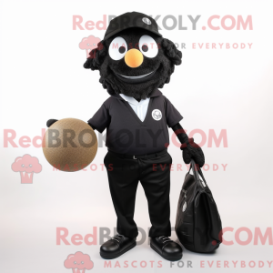 Maskottchen eines schwarzen...