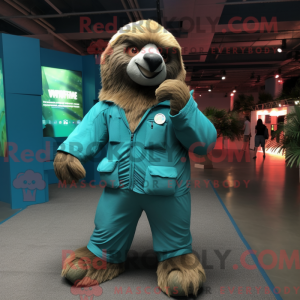 Mascottefiguur van een...