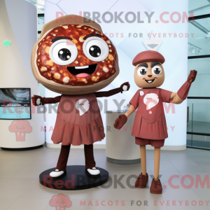 Mascot character of a Brown...