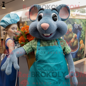 Maskotkarakter av en Teal...