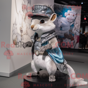 Maskottchen eines silbernen...