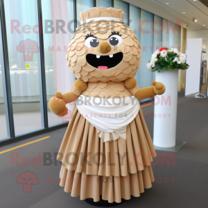 Tan Bröllopstårta maskot...