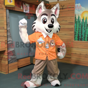 Mascot character of a Peach...