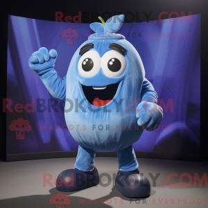 Mascot character of a Blue...