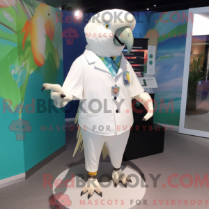 Mascot character of a White...