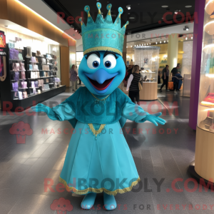 Mascot character of a Teal...